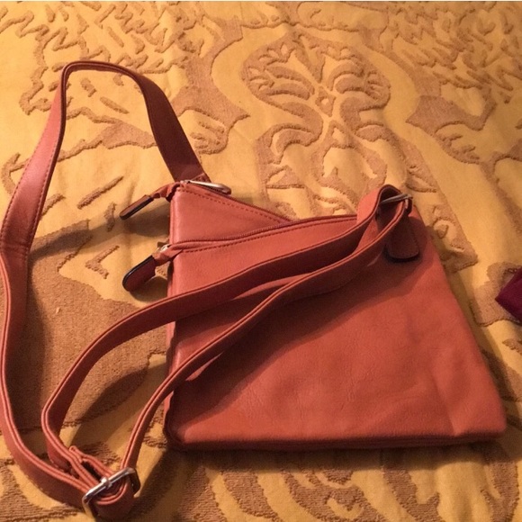 Charming Charlie Brown Faux Leather Crossbody Bag - Picture 2 of 8